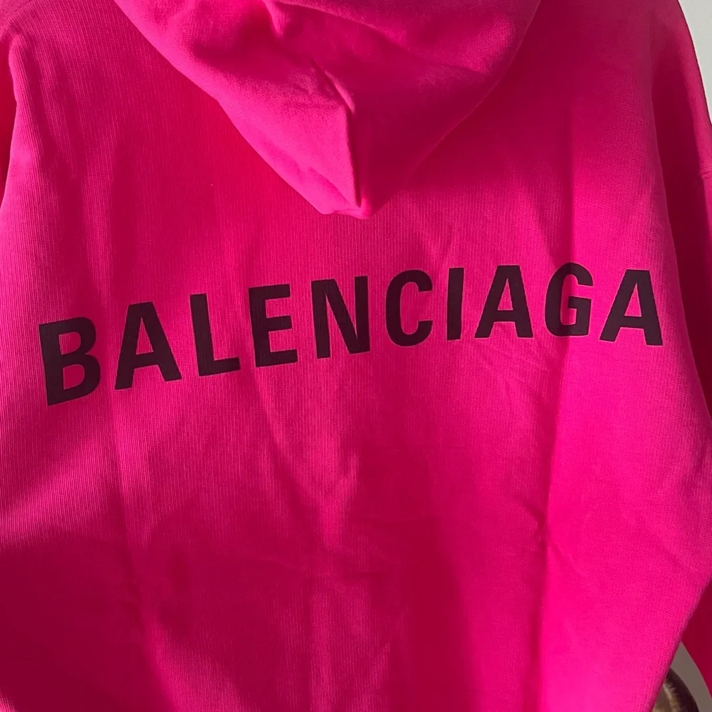 Balenciaga back logo pink hoodie - Picture 3 of 6